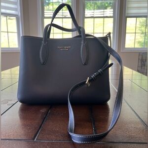 Kate Spade Navy Blue Shoulder Bag with Adjustable Strap